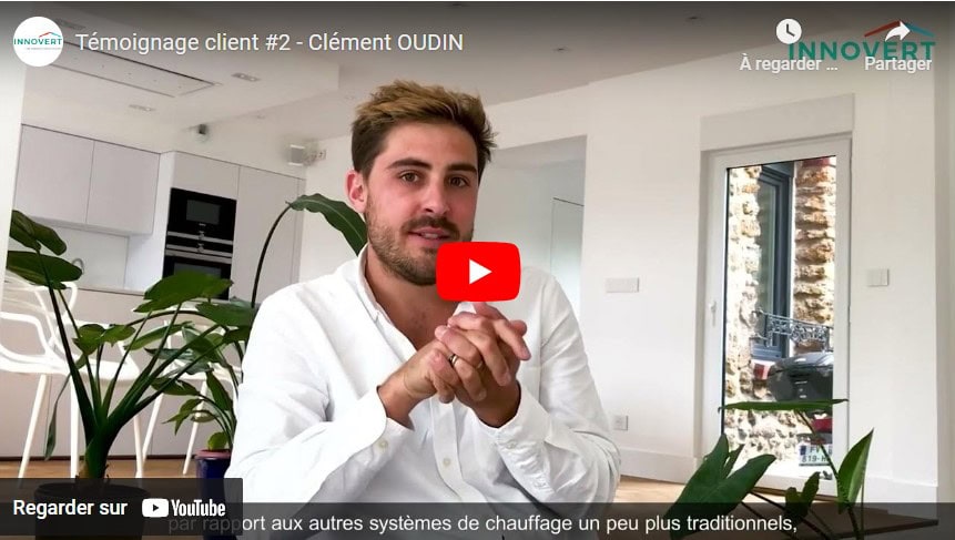 capture d'écran de la vidéo YouTube Innovert de l'interview d'un client Innovert satisfait